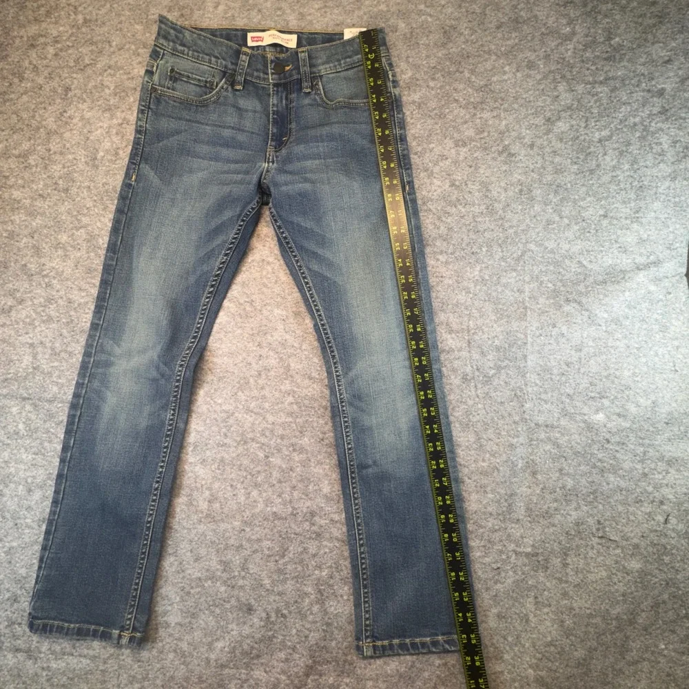 Levis Performance 511 Slim Jeans Boys Size 12 Reg W26 L26 Medium Wash Blue Denim